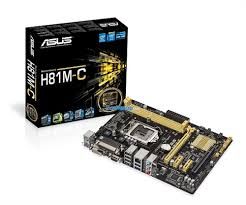 ASUS H81M-C H81 MATX DDR3 VGA GLAN